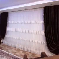 ۱۴ متر پرده تور و دستک نو بدون هیچ پارگی