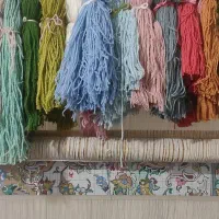 قالی نصفه|فرش|کاشان, مصلی|دیوار