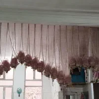 پرده لاله واژگون|پرده، رانر، رومیزی|قم, علی آباد سعدگان|دیوار