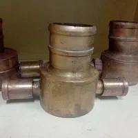 نازل دکوری عتیقه قدیمی مسی و کوپلینگ آتش نشانی