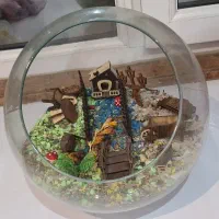 تراریوم|گل و گیاه طبیعی|شهر ری, اقدسیه|دیوار