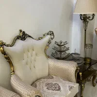 سرویس مبل ۹ نفره ، شزلون و میز ناهارخوری ۶ نفره|مبلمان خانگی و میز عسلی|تهران, سازمان برنامه شمالی|دیوار
