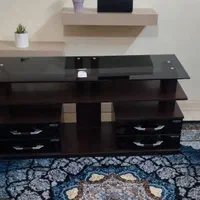 میز تلویزیون چهار کشو شیشه ای. صفحه شیشه ای|میز تلویزیون|تهران, آهنگ|دیوار