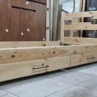 تخت خواب تمام چوب