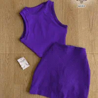 ست باشگاهی و ست های کراپ ودامن لباس خواب ساتن|لباس|آبادان, |دیوار