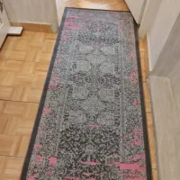 2عدد فرش کناره طوسی صورتی