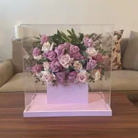 باکس گل شیشه ای