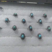 فروش انگشتر نقره با انواع نگینها|جواهرات|دامغان, |دیوار