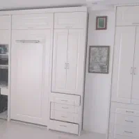 فروش کمد دیواری سالم سالم و تخت تا شو.|تخت و سرویس خواب|کلاچای, |دیوار