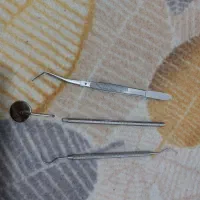 ست قلم طلایی و ابزار معاینه نو دندانپزشکی|پزشکی|تهران, دریاچه شهدای خلیج فارس|دیوار