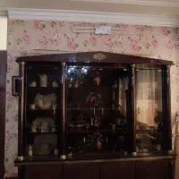 ویترین چوبی|بوفه، ویترین، کنسول|پیشوا, |دیوار