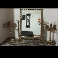 آینه شمعدان برنجه