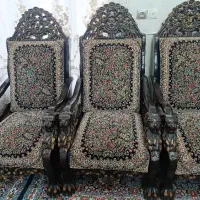 مبل قالی با چوب گردو وقالی کرمون و مبل قالی تهران|مبلمان خانگی و میز عسلی|رفسنجان, |دیوار