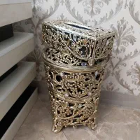 سطل و جا دستمالی جنس پلاستیک فشره و نو
