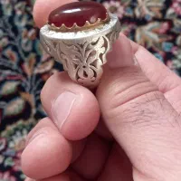انگشتر عقیق یمنی( سرخ)