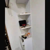 کمد سه کشو ویترین دار 180 سانتی متر .ترولی متحرک|جاکفشی، کمد، دراور|کرج, گلشهر|دیوار