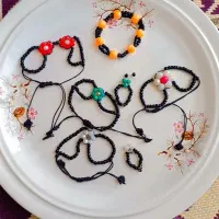 دستبند مرواریدی و کریستالی