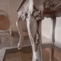 میز جلومبلی منبتی چوبی