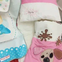 ست لحاف تشک پتو دور پیچ قنداق فرنگی بالشت کودک