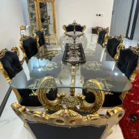 میز ناهار خوری ۲عدد عسلی میز وسط