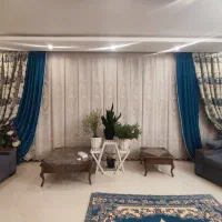 پرده پذیرایی با پشت پرده ای و دو تا دستک کامل