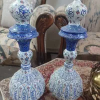 بشقاب مینادر۳سایزو۱جفت گلدان میناهمه باهم۲۸۰۰|صنایع دستی و سایر لوازم تزئینی|اصفهان, کساره|دیوار