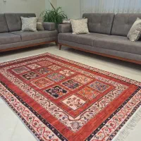 فرشینه خشتی زمینه لاکی