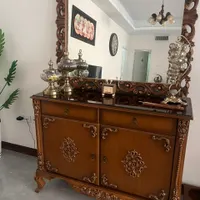 کنسول و ایینه و میز تلویزیون چوبی جنس درجه یک
