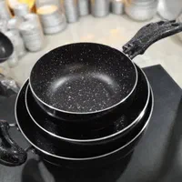 ماهیتابه و قابلمه گرانیتی سایز 30 تا 50 سانت|ظروف پخت‌وپز|شیراز, فرگاز|دیوار
