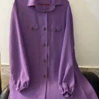 مانتو 3xL ابروبادی به رنگ بنفش