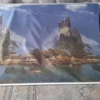 پرده چاپی منظره