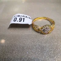 انگشتر طلای زیر یک گرم نمادارکادویی|جواهرات|شیراز, شاهچراغ|دیوار