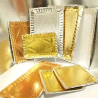 سینی مقوایی طلایی