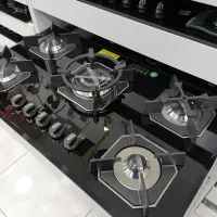 پخش اجاق گاز صفحه ای شیشه و استیل و ترکیب