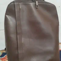 کیف کوله پشتی چرم مارک