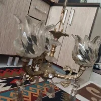 لوستر  ۳ شاخه ۳ شعله برنجی
