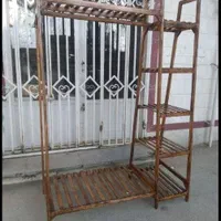 رگال چوبی لباس|مبلمان خانگی و میز عسلی|همدان, |دیوار