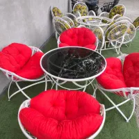 شیک رنگ شاد */فرفورژه بروز ست میز صندلی|مبلمان خانگی و میز عسلی|شیراز, دوکوهک|دیوار