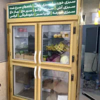 لوازم میوه فروشی  یخچال ۴درب ترازو محک ۷۰کیلویی