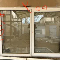 درب دولنگه و پنجره سایلنت همراه با شیشه دوجه داره