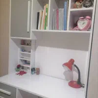 کتابخانه سفید رنگ‌|کتابخانه، شلف، قفسه‌های دیواری|تهران, شهرک آزادی|دیوار