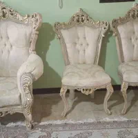 ست مبل سلطنتی ۹ نفره  میز نهار خوری با ۸صندلی|مبلمان خانگی و میز عسلی|تهران, شهرک آزادی|دیوار