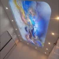 سقف کشسان باریسول نورپردازی دکوراسیون
