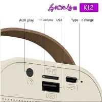اسپیکر K12 بسیار با کیفیت دارای میکروفون بی سیم|پخش‌کننده همراه|گرمسار, |دیوار