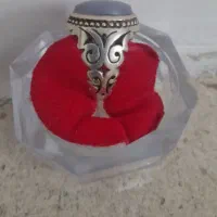انگشتر نقره عقیق یمنی و سرخ