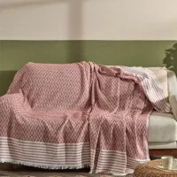 شال مبل کتان نخ ترک|رختخواب، بالش، پتو|چالوس, |دیوار