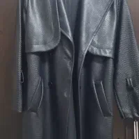 ترنچ کت چرمی