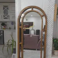 آینه چوبی گنبدی پنجره ای|آینه|اراک, |دیوار