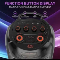 اسپیکر بلوتوثی 16 اینچ دو باند مدل ZQS-8270|سیستم صوتی خانگی|قم, زنبیل آباد|دیوار