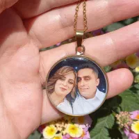 گردنبند عکس رزینی